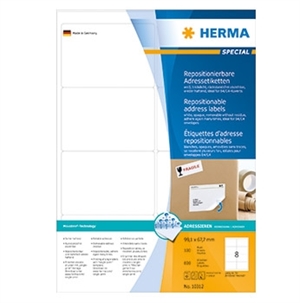 HERMA етикети сваляеми 99,1 x 67,7 мм, 800 бр.