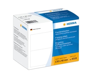 HERMA етикети за франкиране двойни 130 x 40 мм, 1000 бр.