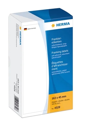 HERMA етикет за франкиране двоен 163 x 45 мм, 500 бр.