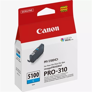 Canon Cyan PFI-5100C - 14,4 ml касета за мастило