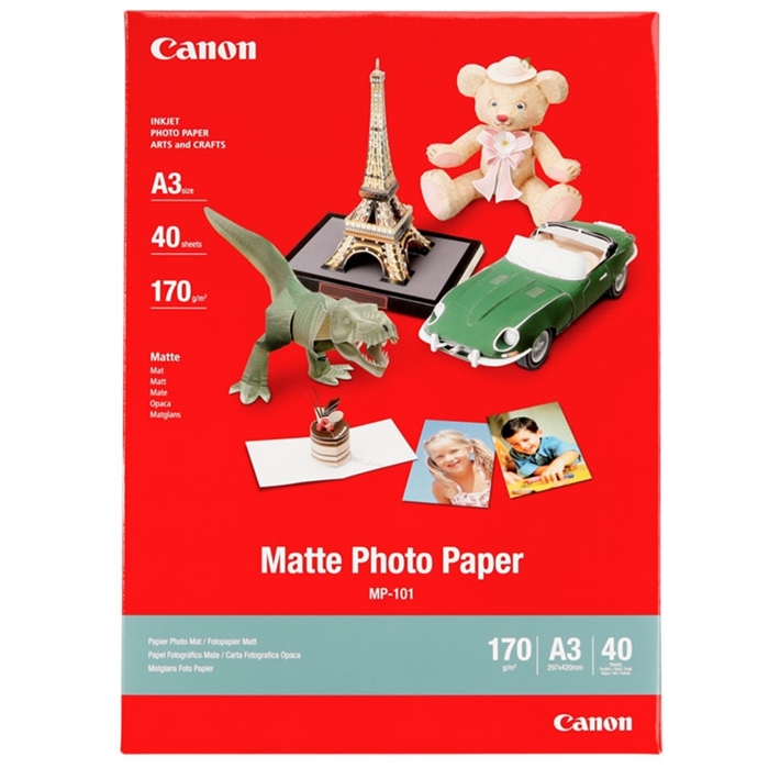 Canon MP-101 Матов Фото хартия 170g/m² - A3, 40 Чаршафи