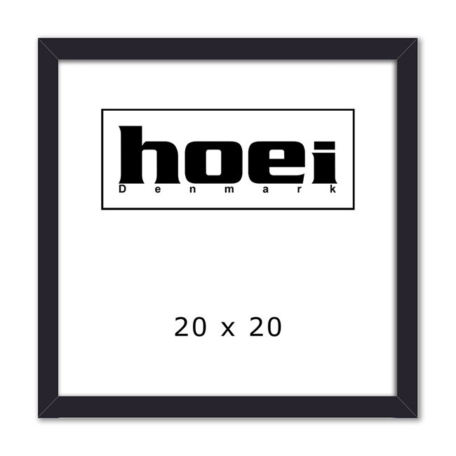 Træramme i sort til foto og plakater 20 x 20 см