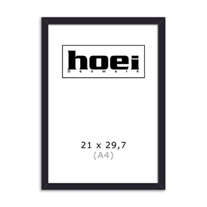 Sort дървена рамка за снимки и плакати 21 x 29,7 см (A4)