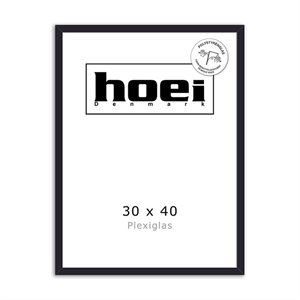 Sort дървена рамка за снимки и плакати 30 x 40 - PLEXI cm