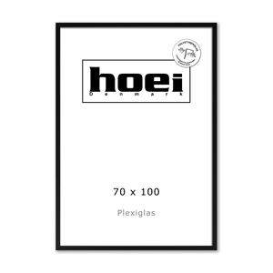 Sort дървена рамка за снимки и плакати 70 x 100 PLEXI cm