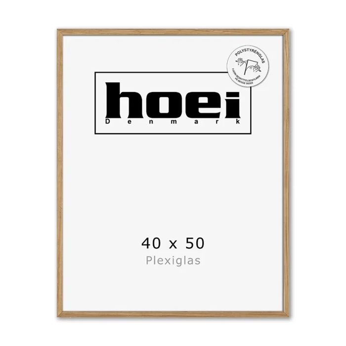 Massивна рамка от дъб за снимки и плакати 40 x 50 PLEXI см