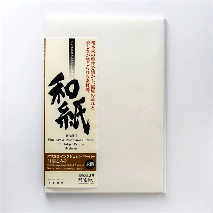 Awagami Murakumo Kozo Select natural - 42 g/m², A4 20 листа
