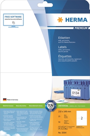HERMA етикет Premium 210 x 148 mm, 20 бр.