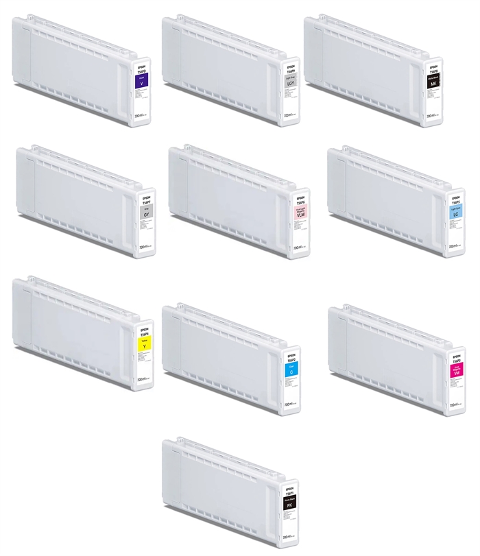 Пълен комплект мастилени касети от 700 ml за Epson SureColor P7300 и P9300
