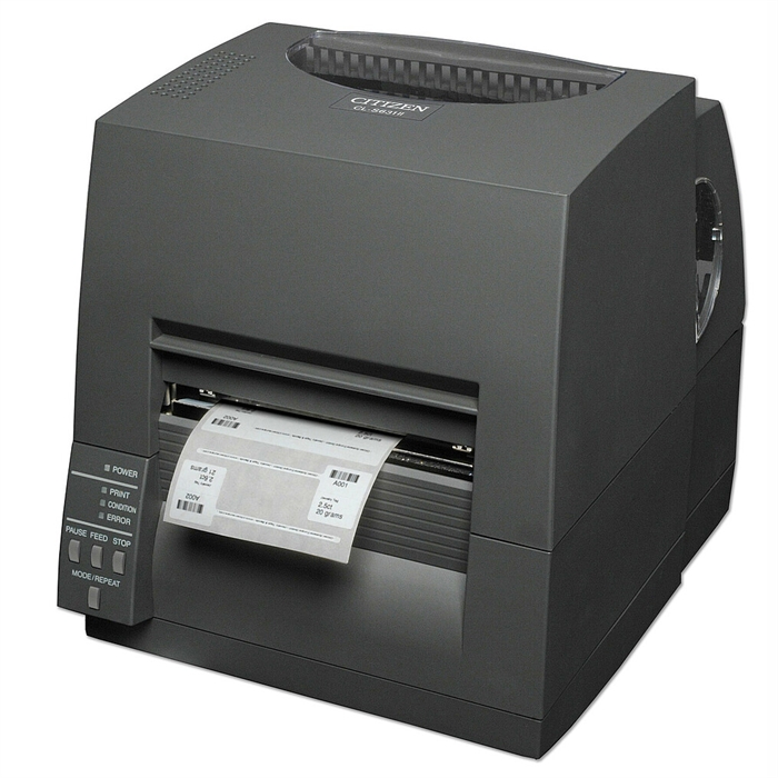 Citizen CL-S631II, 12 точки/мм (300 dpi), EPL, ZPL, Datamax, мулти-интерфейс (Ethernet, Premium), черен