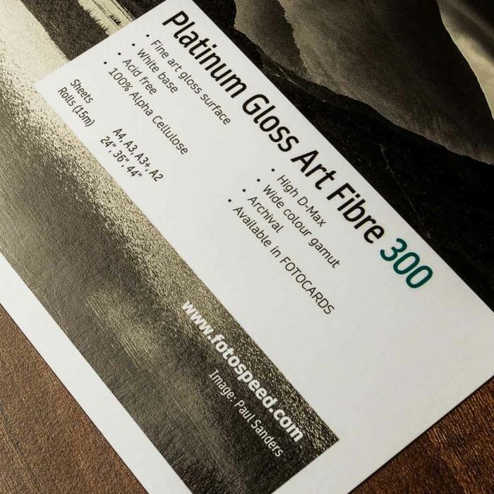 Fotospeed Platinum Gloss Art Fibre 300 g/m² - 36" x 15 Метър